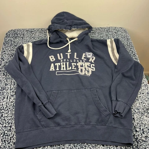 Butler Bulldogs Hoodie Sweatshirt Mens Extra Large Navy Blue NCAA Pullover Cover