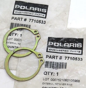 7710533 Polaris Front Ball Joint Retaining Rings (set of 2) for many ACE Brutus - Foto 1 di 1