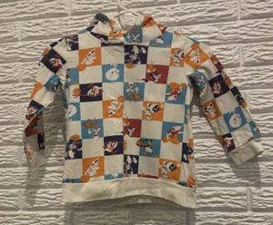 Space Jam A New Legacy Kids Sweatshirt Size 6, White w/Looney Tunes, Basketball - Picture 1 of 7