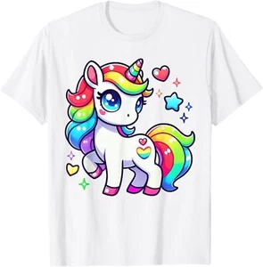 Unicorn, For Girls Cute Magical Unicorn T-Shirt Hoodie - Picture 1 of 14