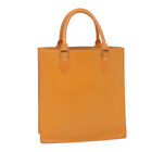 LOUIS VUITTON Epi Sac Plat PM Hand Bag Orange Mandarin M5274H LV Auth 59637