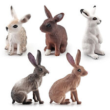 Cute Simulation Bunny Sculpture Ornaments Lawn Figurines Crafts Farm Rabbit Toys