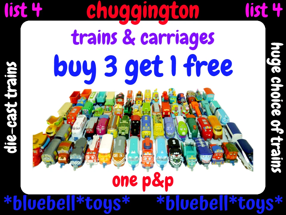 Chuggington Diecast Trains Tenders Carriages Rescue Car BUY 3 get 1 FREE_ list 4 - Image 1 of 1