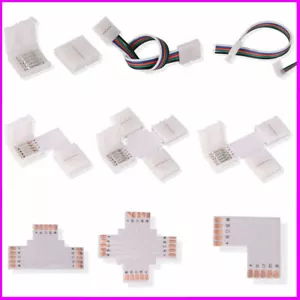 5pin strip Connector Cable PCB Clips Solderless For RGBW RGB+WW 5050 LED light - Picture 1 of 21