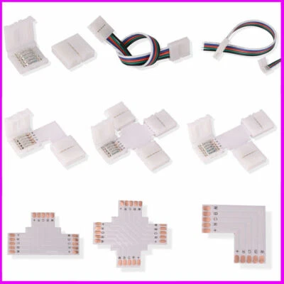 5pin strip Connector Cable PCB Clips Solderless For RGBW RGB+WW 5050 LED light - Image 1 of 4