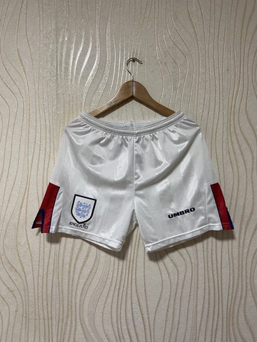 ENGLAND 1998 1998 AWAY FOOTBALL SOCCER SHORTS UMBRO sz M MEB WHITE Cover
