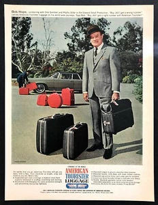 1967 Bob Hope photo American Tourister Luggage "Flight Tested" vintage print ad - Picture 1 of 1