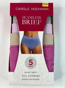 Carole Hochman Ladies' 5-Pack Seamless Full Coverage Brief SZ S - Picture 1 of 7