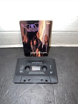 Aerosmith Janie's Got A Gun Single 1989 Cassette Geffen 22727-4 - Image 1 of 2