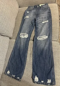 Arizona Jean Co. Highest Rise 90's Dad Slouchy Fit With Relaxed Distressed Leg - Picture 1 of 12