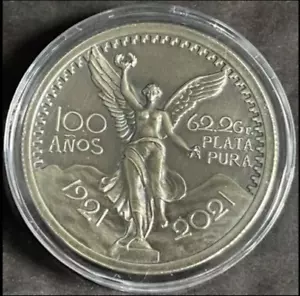 2021 2 Oz .999 Silber Mexiko 50 Pesos 100th Anniversary 1921-2021 GR Reserve! - Bild 1 von 6