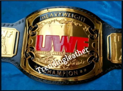 CINTURÓN DE CAMPEONATO FEDERACIÓN DE LUCHA LIBRE UNIVERSAL DE PESO PESADO UWF PLACAS DE ZINC Foto 1 de 4