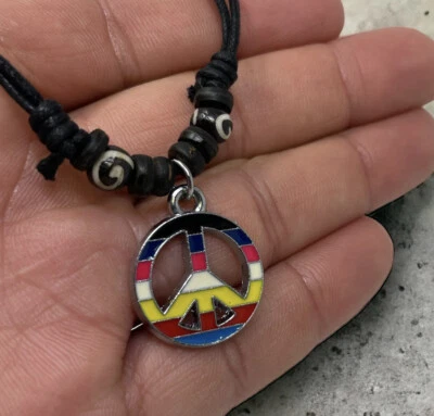 Collar Paz Halloween Disfraz Joyería Accesorio Talla Única Hombre Mujer Talla Única Foto 1 de 4