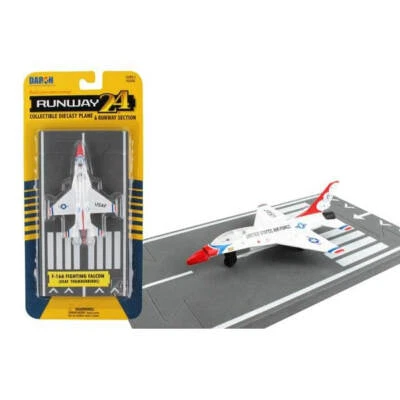 Daron Runway24 Diecast Metal Toy with Runway - F-16 USAF Thunderbirds - Image 1 of 2