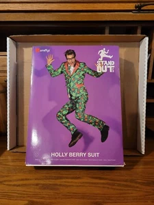 Smiffys Stand Out Suits Holly Berry Anzug Herren Größe Large Neu - Bild 1 von 6