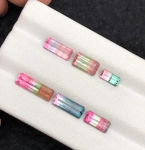 4.9ct Natural Bicolor & Tricolor Tourmaline Lot Ethically Sourced from Afghani - Picture 1 of 10