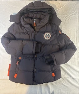 GEOGRAPHICAL NORWAY Puffer Parka Coat Youth Size 14Y Warm Winter Jacket Hooded - Picture 1 of 15