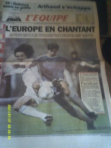 2 JOURNAUX L EQUIPE NOVEMBRE 1990 OLYMPIQUE DE MARSEILLE POZNAN 6 1 PAPIN - Imagen 1 de 2