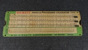 (B15) OHMITE parallel Resistance & Ohm's Law Slide Calculator - Picture 1 of 2