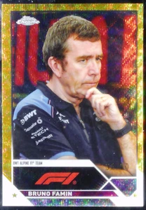 2023 Topps Chrome Formula 1 F1 Bruno Famin Gold Wave 32/50 #95 - Picture 1 of 2