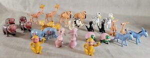 27 Vtg Lot Jak Pak Plastic Toy Animals * Come to the Fair Gumball Hong Kong Used