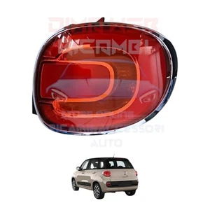 FANALE FANALINO STOP FARO POSTERIORE DESTRO DX PER FIAT 500L CORNICE CROMATA - Foto 1 di 4
