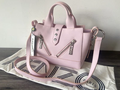 Bolso De Cuero Rosa Pálido KENZO KALIFORNIA BNWT - Imagen 1 de 4