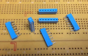 7 Way 1 Row 2.54mm Pitch PCB Socket Vertical Multi Qty - Picture 1 of 2
