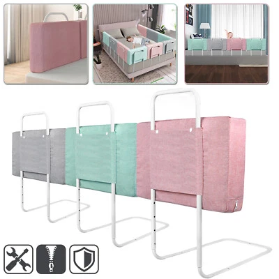50cm Bed Rail Height Adjustable Baby Cot Bed Trailing Mesh Bed Guard - Image 1 of 4