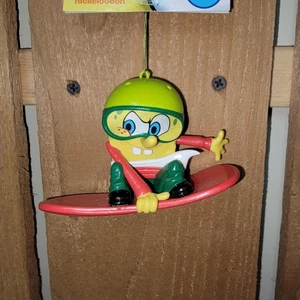 Nickelodeon American Greetings SpongeBob Weihnachtsschmuck Snowboard 4" Neu mit Etikett - Bild 1 von 4