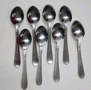 (8) Wallace 18/10 Stainless Soup Spoons Flatware - Picture 1 of 5