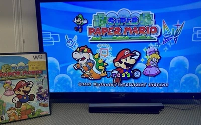 Super Paper Mario (Nintendo Wii, 2007) Game w/ Case - Image 1 of 4