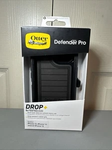 OtterBox Defender Pro Series Case for iPhone 15 / iPhone 14 / iPhone 13 - Black - Picture 1 of 2