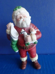 PUNZE 1986 "JOLLY St. NICK" PORZELLAN SONDEREDITION WEIHNACHTSMANN ORNAMENT - Bild 1 von 8