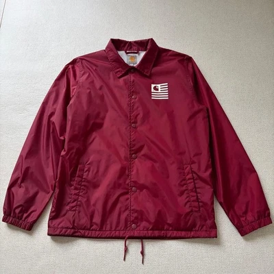 Chaqueta de nailon Carhartt roja M para hombre estado vintage excelente - Imagen 1 de 4