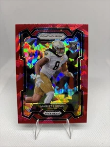 2024 Panini Prizm Draft Picks - Red Ice Prizm #178 Marist Liufau (RC) - Picture 1 of 2