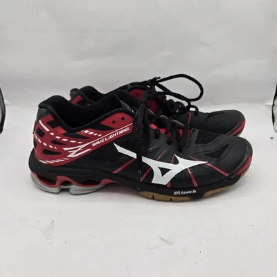 Zapatos de cancha de voleibol Mizuno Wave Lightning Z3 para mujer negros/rojos talla 9 Foto 1 de 4