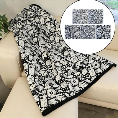 Custom-Dyed Blanket 24 Color Pens Included 50x60 Inch Size Easy To Clean Fabric - Image 1 of 4