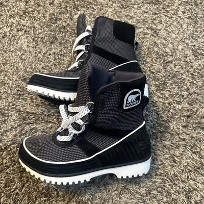Botines impermeables SOREL Trivoli II para mujer talla 7 negro gris blanco Foto 1 de 4