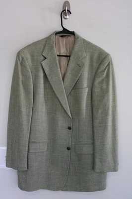 ABRIGO DEPORTIVO GREEN BROOKS BROTHERS MEZCLA SEDA/LINO/LANA talla 42R traje chaqueta Foto 1 de 4