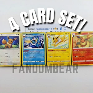 EEVEELUTION COLLECTION 2020 Vivid Voltage JOLTEON VAPOREON FLAREON POKEMON EEVEE - Foto 1 di 10