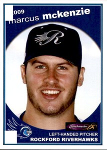 2009 Rockford RiverHawks Grandstand 19 Marcus McKenzie Minnetonka Minnesota Card