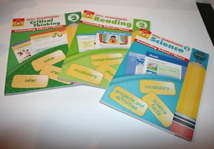 Lot of 3 Homeschool Workbooks Evan Moor Skill Sharpeners Grade 2 - Picture 1 of 1