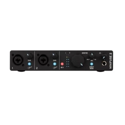 Arturia MiniFuse 2 Black 2x Combo Input USB-C Audio Interface - Image 1 of 4