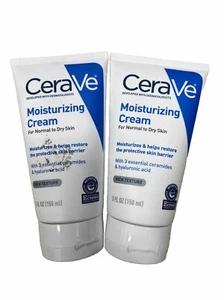LOT OF 2 CeraVe Moisturizing Cream, 5 fl.oz RICH TEXTURE - Picture 1 of 1