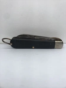 Vintage Camillus New York USA 2 Blade Folding Pocket Knife Black Handle  - Picture 1 of 24