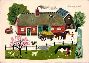 Voor Het Kind Children Petting Zoo Vintage Postcard BP25 - Picture 1 of 2