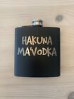 hakuna ma'vodka joke novelty 8oz hipflask - can personalise back with message