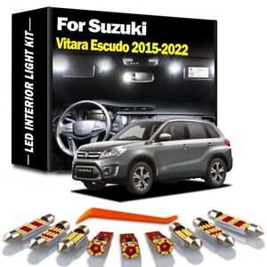 11Pcs Canbus Car Map Bulbs LED Interior Light For Suzuki Vitara Escudo 2015-2022