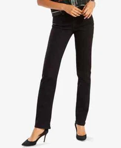 Levi's Women's Classic Straight-Leg Black Mid Rise Jeans L86724 Size 28x32 - Picture 1 of 3